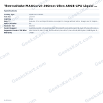 Thermaltake MAGCurve 360mm Ultra ARGB CPU Liquid Cooler with LCD Display