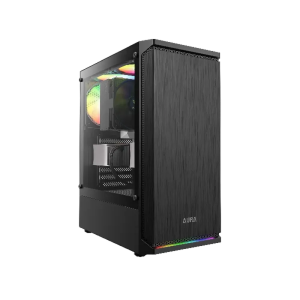 GAMDIAS Aura GC8 ATX Mid Tower ARGB Cabinet ( Black )