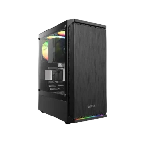 GAMDIAS Aura GC8 ATX Mid Tower ARGB Cabinet ( Black )