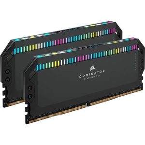 Corsair DOMINATOR PLATINUM RGB 32GB (2x16GB) DDR5 DRAM 6000MHz C36 Memory Kit (Black)