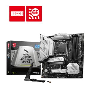 MSI MAG B760M Mortar Wifi II Intel Motherboard Supports Intel 12th, 13th & 14th Gen Processors
