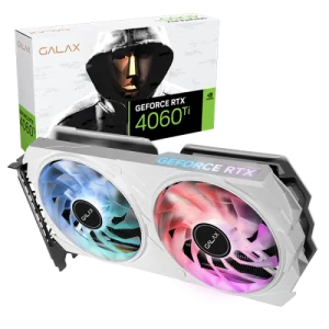 GALAX GeForce RTX 4060 Ti EX (1-Click OC) White 8GB Nvidia Graphic Card