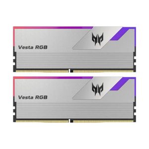 ACER Predator Vesta RGB Series 32GB ( 16GBx2 ) 3200MHz DDR4 Desktop Ram (Silver) ( CL16 )