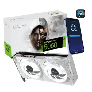 GALAX GeForce RTX 5060 1-Click-OC 8GB White Launch Edition NVIDIA Graphic Card