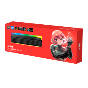 ADATA XPG Spectrix D45G RGB 8GB ( 8GB x 1 ) 3200MHz DDR4 RAM ( Black ) ( CL16 )