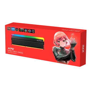 ADATA XPG Spectrix D45G RGB 8GB ( 8GB x 1 ) 3200MHz DDR4 RAM ( Black ) ( CL16 )