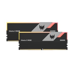 Acer Predator Vesta II RGB Series 64GB (32GBx2) DDR5 6000MHz CL30 Desktop Ram (Black)