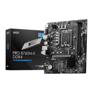 MSI Pro B760M-E DDR4 Intel Motherboard Supports Intel 12th, 13th & 14th Gen Processors
