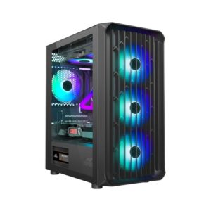 ANT ESPORTS 205 Mini 6F ARGB MATX Mid Tower Cabinet (Black)