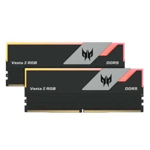 Acer Predator Vesta II RGB 32GB (16GBx2) 7200MHz DDR5 CL34 RAM Memory (Black) (BL.9BWWR.363)