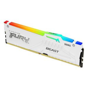 KINGSTON Fury Beast RGB 16GB ( 16GB x 1 ) 6000MHz DDR5 RAM ( White ) ( CL30 )