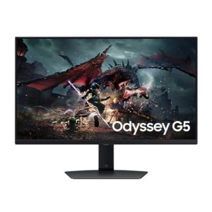 SAMSUNG Odyssey G5 LS27FG502EWXXL 27 Inch 2K QHD 180Hz IPS Panel 99% SRGB 1MS AMD Freesync Gaming Monitor