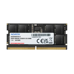 ADATA 32GB ( 32GBx1 ) 5600Mhz SO-DIMM DDR5 Laptop RAM ( CL46 )