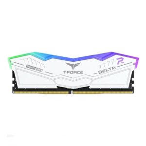 TEAMGROUP Delta RGB 32GB ( 32GB x 1 ) 6000MHz DDR5 RAM ( White ) ( CL38 )