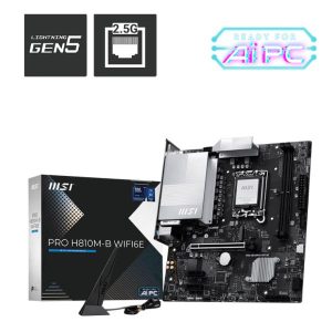 MSI Pro H810M-B WIFI6E DDR5 M-ATX Motherboard