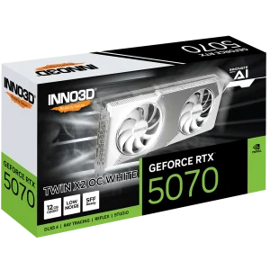 INNO3D GeForce RTX 5070 TWIN X2 OC White 12GB NVIDIA Graphic Card