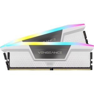 CORSAIR Vengeance RGB 32GB ( 16GB x 2 ) 6000MHz DDR5 RAM ( White ) ( CL30 )