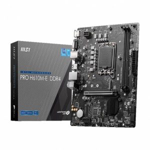 MSI Pro H610M-E DDR4 Intel Motherboard Supports Intel 12th, 13th & 14th Gen Processors
