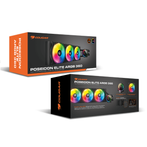 COUGAR Poseiden Elite ARGB 360mm CPU Liquid Cooler ( Black )