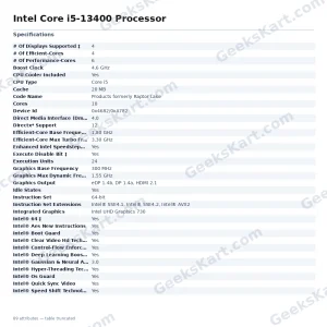 Intel Core i5-13400 Processor
