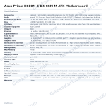 Asus Prime H610M-E D4-CSM M-ATX Motherboard