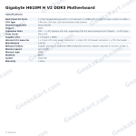 Gigabyte H610M H V2 DDR5 Motherboard