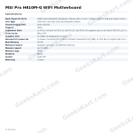 MSI Pro H610M-G WIFI Motherboard