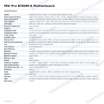 MSI Pro B760M-E Motherboard