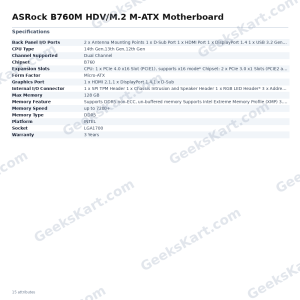 ASRock B760M HDV/M.2 M-ATX Motherboard