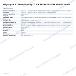Gigabyte B760M Gaming X AX DDR4 WiFi6E M-ATX Motherboard