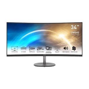 MSI Pro MP341CQ 34 Inch 2K 100Hz VA Panel 116%SRGB AMD Free Sync Business Monitor