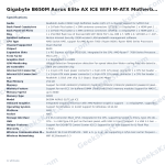 Gigabyte B650M Aorus Elite AX ICE WIFI M-ATX Motherboard