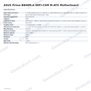 ASUS Prime B840M-A WIFI-CSM M-ATX Motherboard