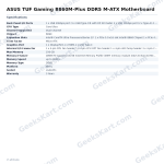 ASUS TUF Gaming B860M-Plus DDR5 M-ATX Motherboard