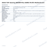 ASUS TUF Gaming B850M-Plus DDR5 M-ATX Motherboard
