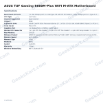 ASUS TUF Gaming B860M-Plus WIFI M-ATX Motherboard