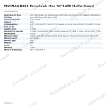 MSI MAG B850 Tomahawk Max WIFI ATX Motherboard