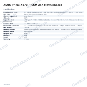 ASUS Prime X870-P-CSM ATX Motherboard