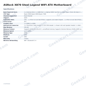 ASRock X870 Steel Legend WIFI ATX Motherboard