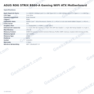 ASUS ROG STRIX B860-A Gaming WIFI ATX Motherboard