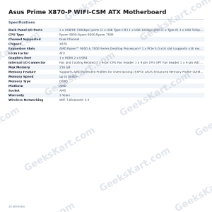 Asus Prime X870-P WIFI-CSM ATX Motherboard