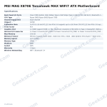 MSI MAG X870E Tomahawk MAX WIFI7 ATX Motherboard