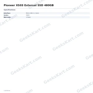 Pioneer XS03 External SSD 480GB