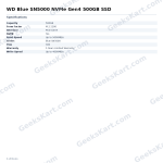 WD Blue SN5000 NVMe Gen4 500GB SSD