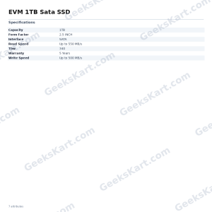 EVM 1TB Sata SSD