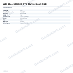 WD Blue SN5100 1TB NVMe Gen4 SSD