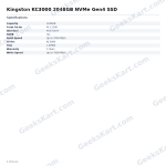 Kingston KC3000 2048GB NVMe Gen4 SSD