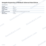 Seagate Expansion 2TB Black External Hard Drive