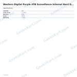 Western Digital Purple 4TB Surveillance Internal Hard Drive