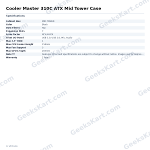 Cooler Master 310C ATX Mid Tower Case